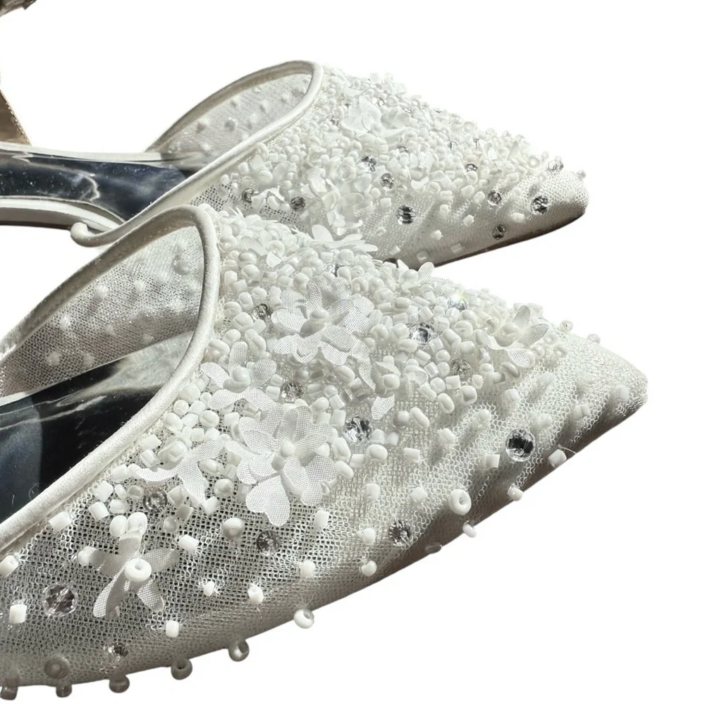 Badgley Mischka Carissa Pointed Toe Flat Size 9 - Picture 10 of 15